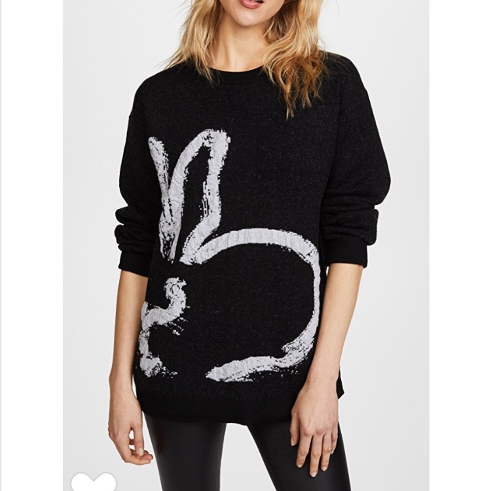 Grey Jason Wu bunny sweater